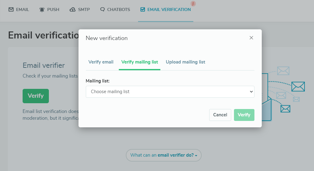 Email verification Email verification