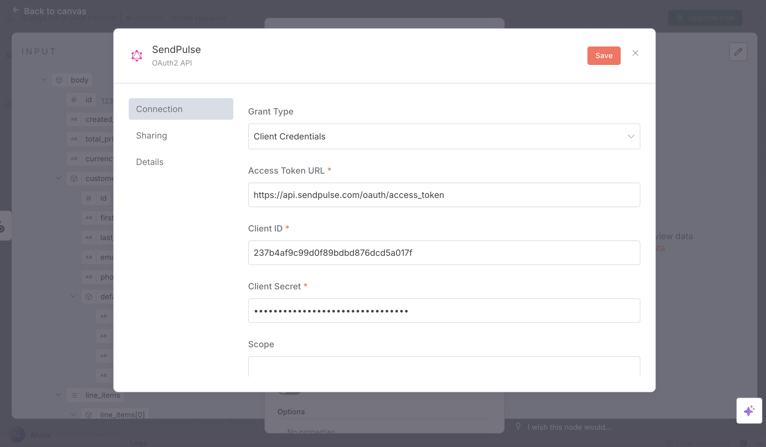 Request body setup Request body setup
