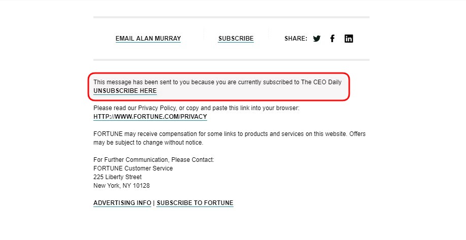 The reason why the user received that email he reason why the user received that email