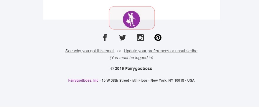 An image in the email footer An image in the email footer