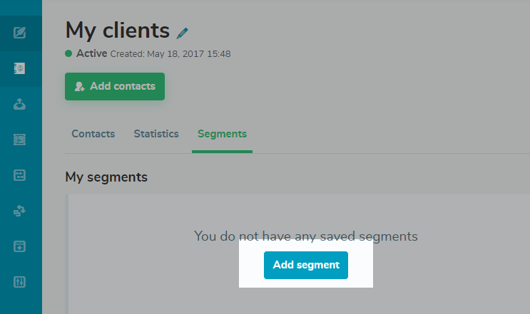 Add segment Add segment