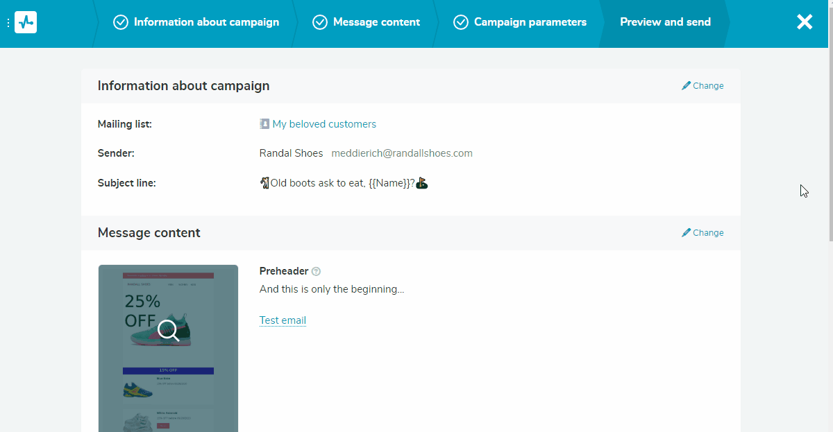 Send your promotional email Send your promotional email