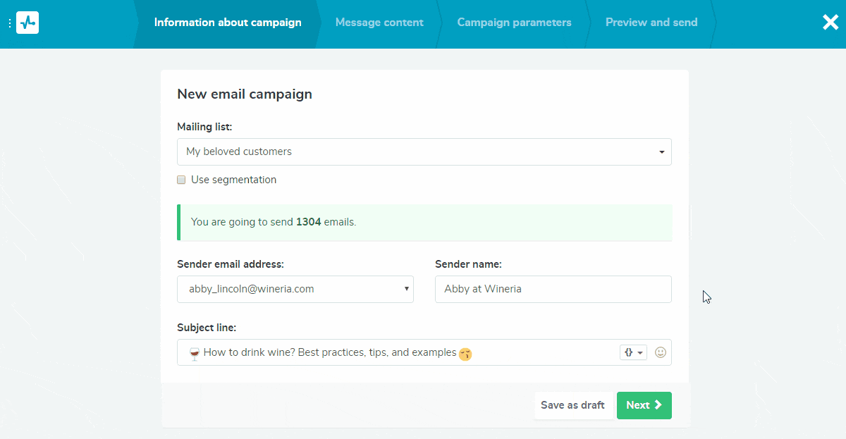Email editor Email editor