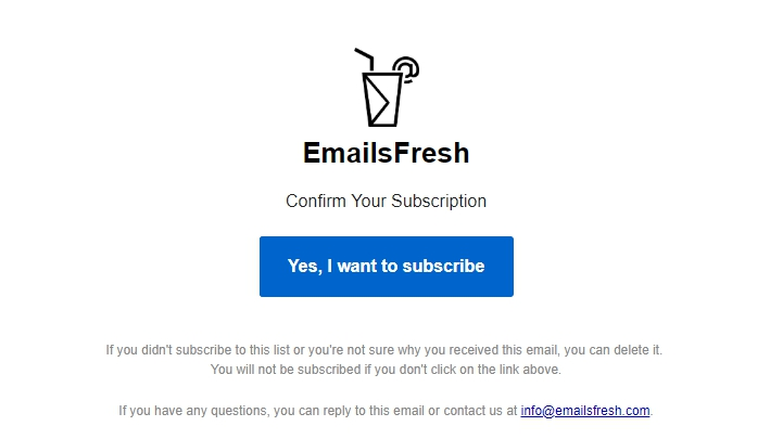 Double opt-in Double opt-in