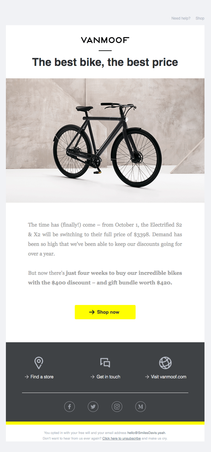VanMoof email VanMoof email