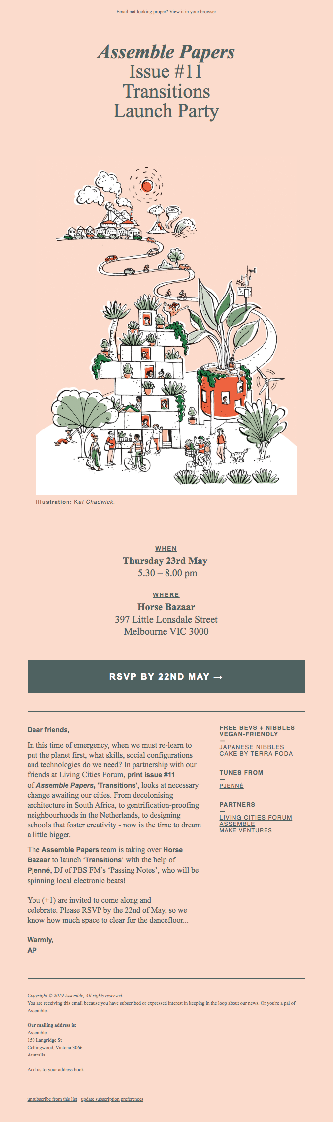 Assemble event invitation Assemble event invitation