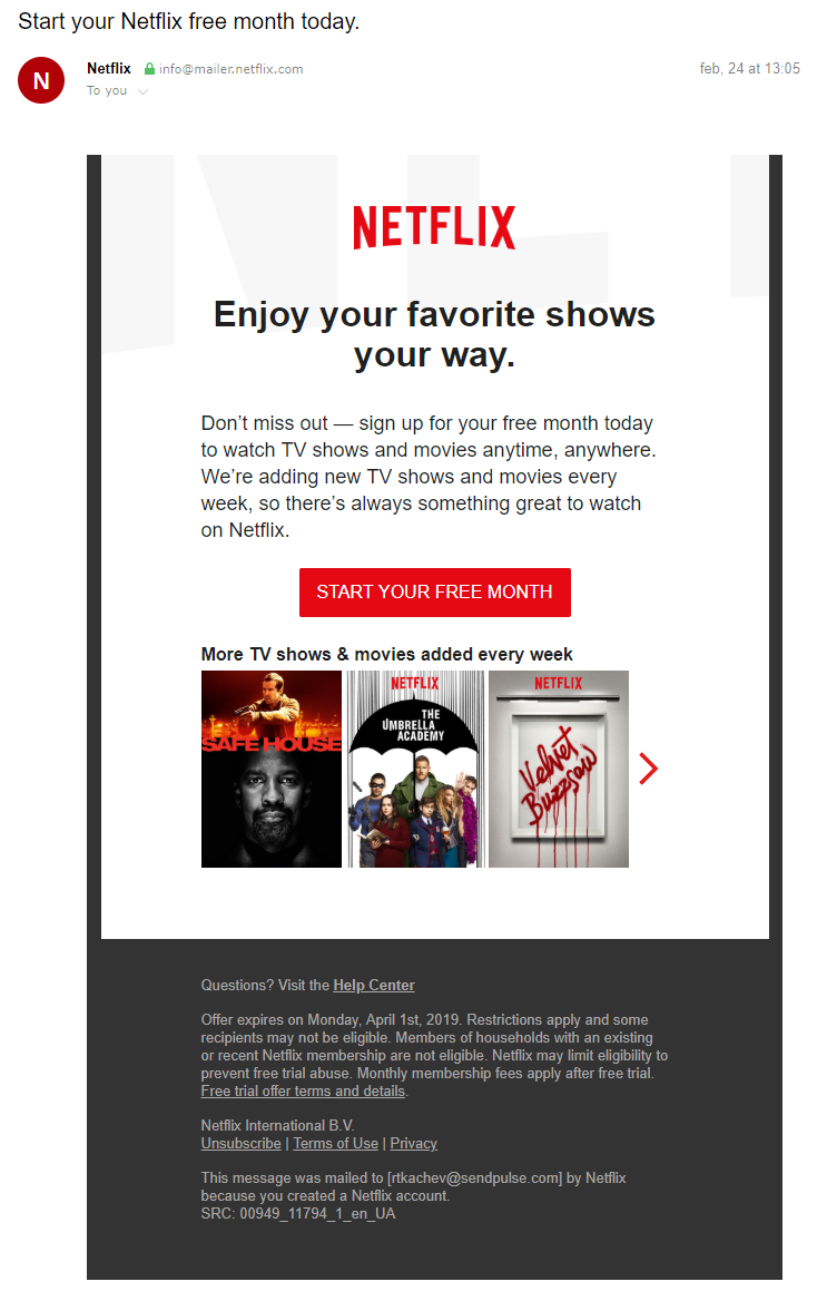Follow-up email