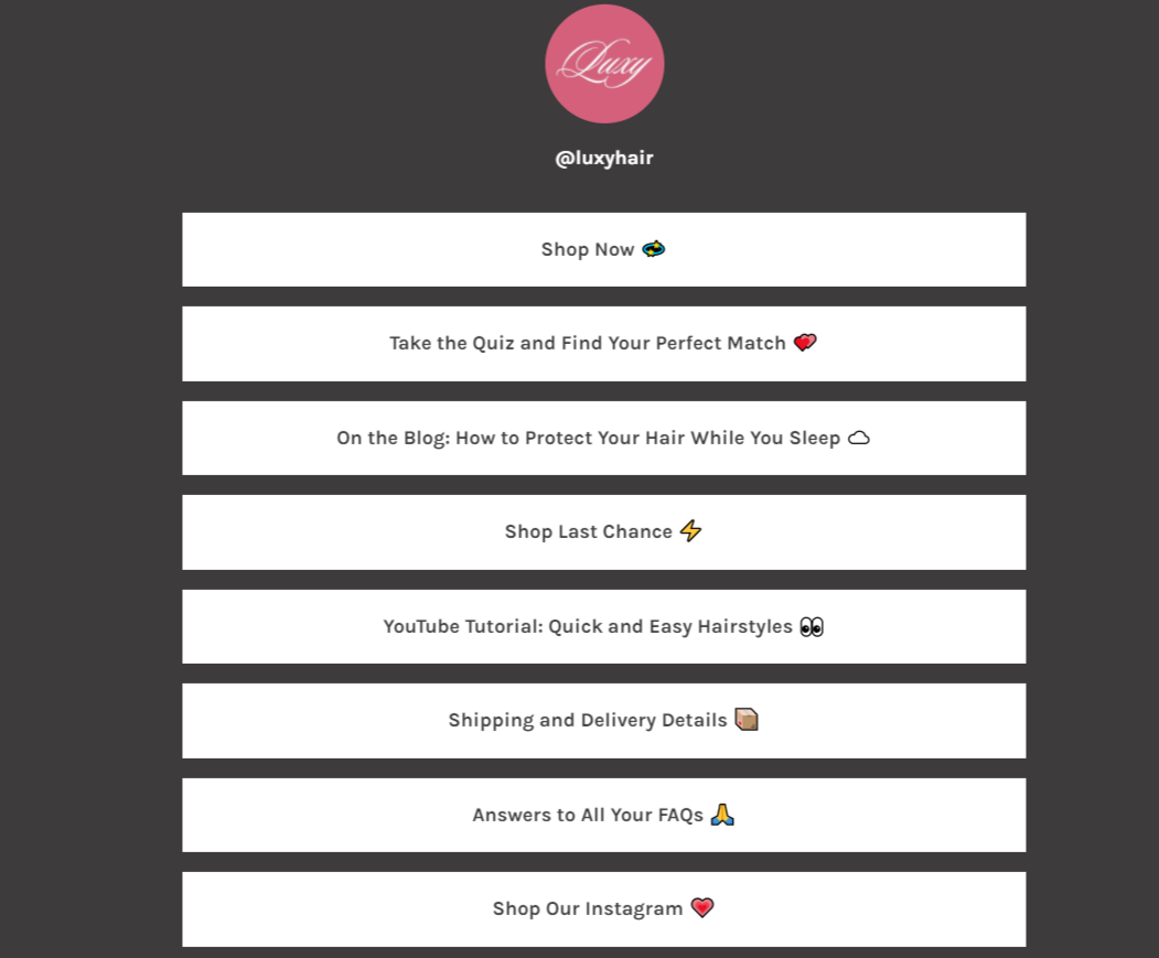 Link from the Luxy bio Link from the Luxy bio