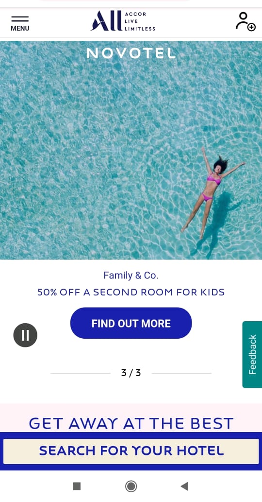 Mobile landing page Mobile landing page