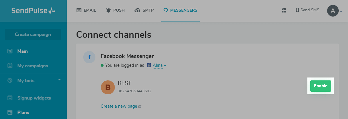 Enabling a chatbot Enabling a chatbot