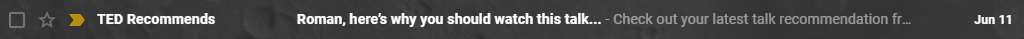 Personalized subject line
