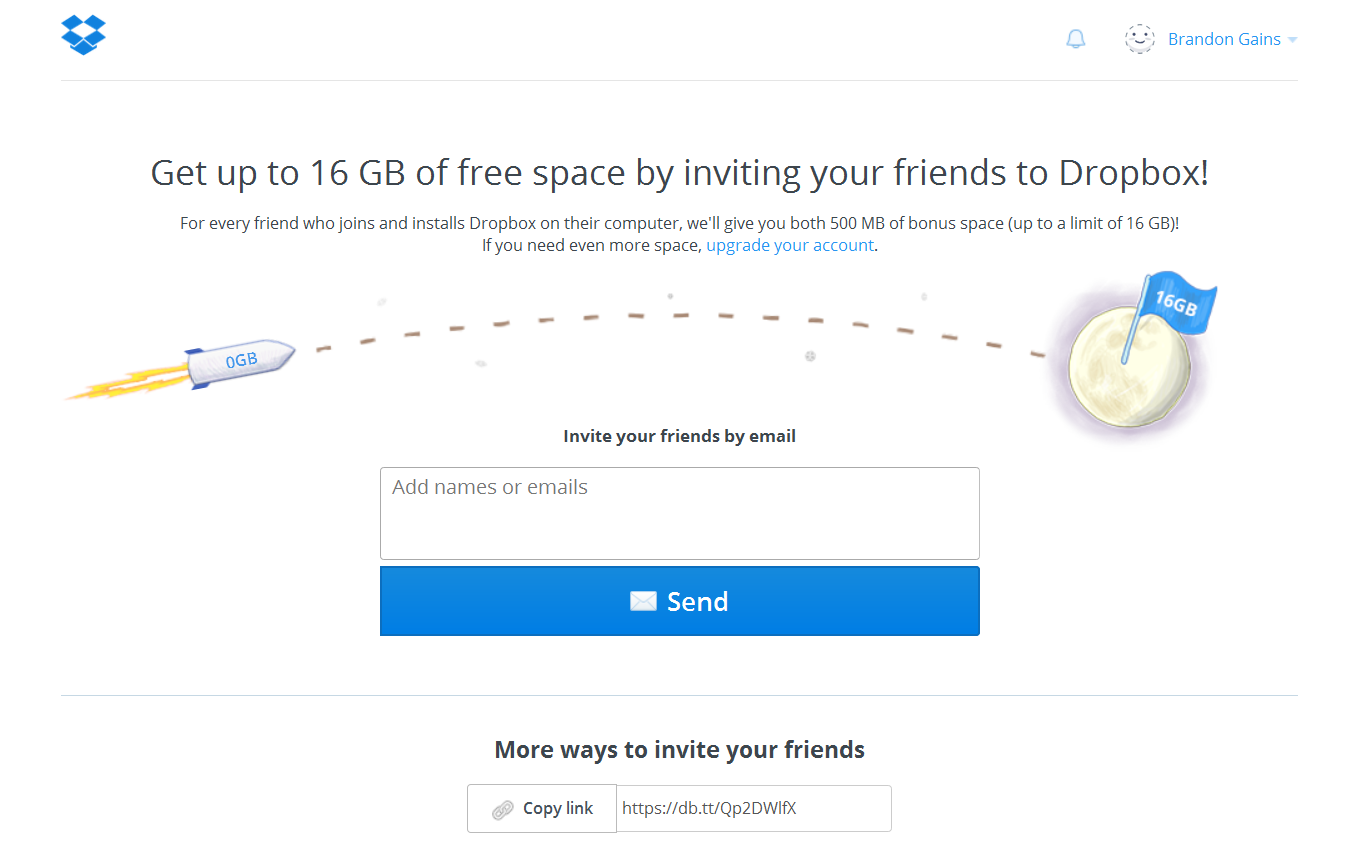 Dropbox referral program Dropbox referral program