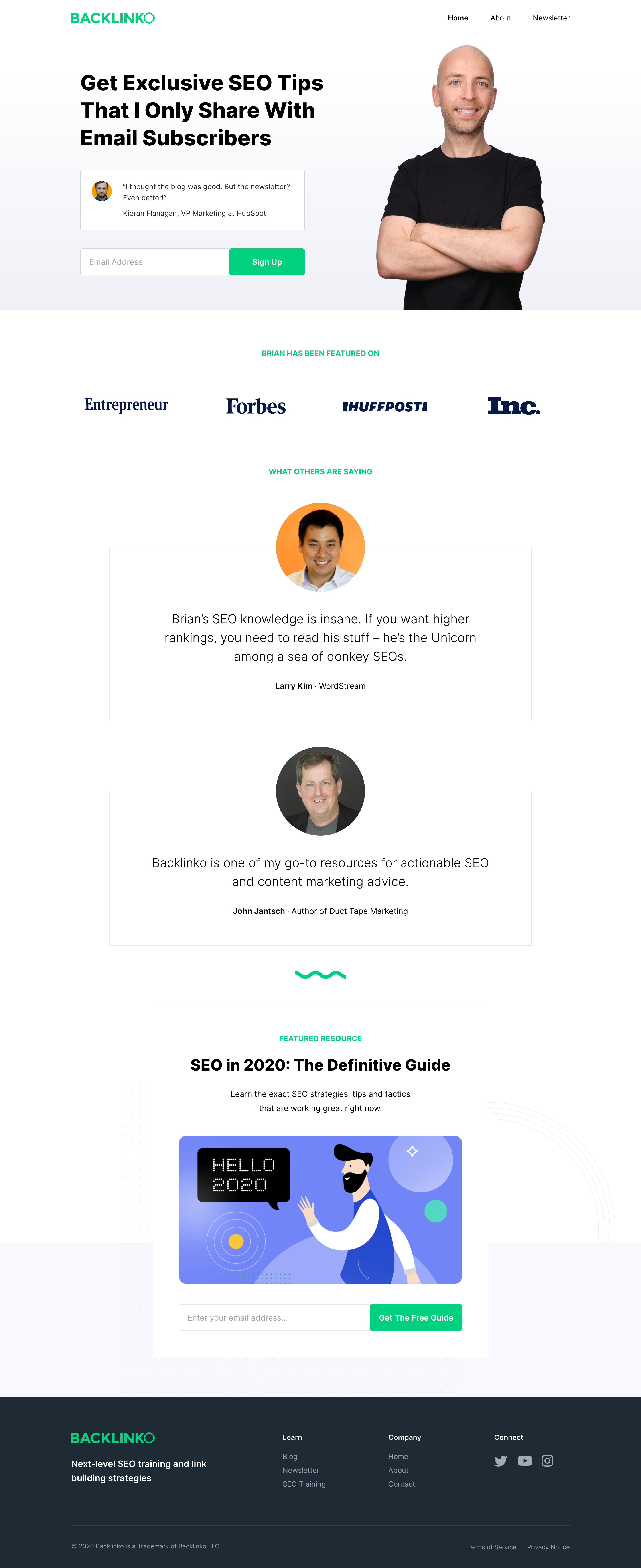 Squeeze page with social proof Squeeze page with social proof