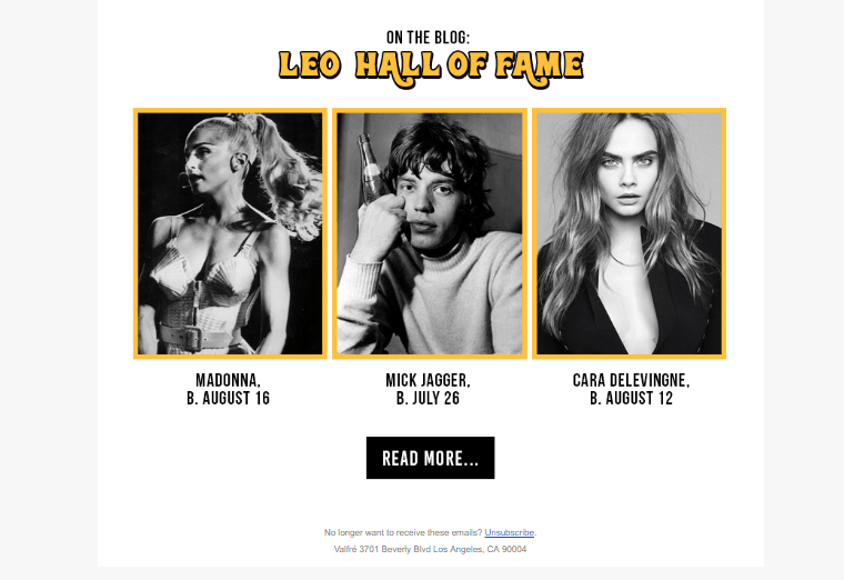 Poor unsubscribe link example by Valfre Poor unsubscribe link example by Valfre