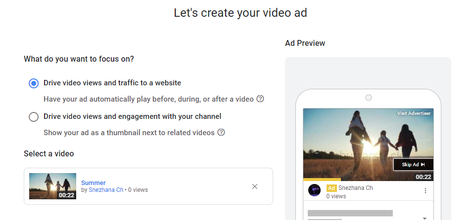 Creating an advertising campaign Creating an advertising campaign
