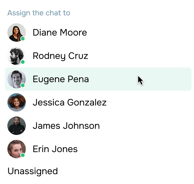 image list of contacts