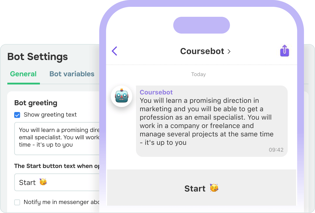 Start your chatbot conversations smoothly