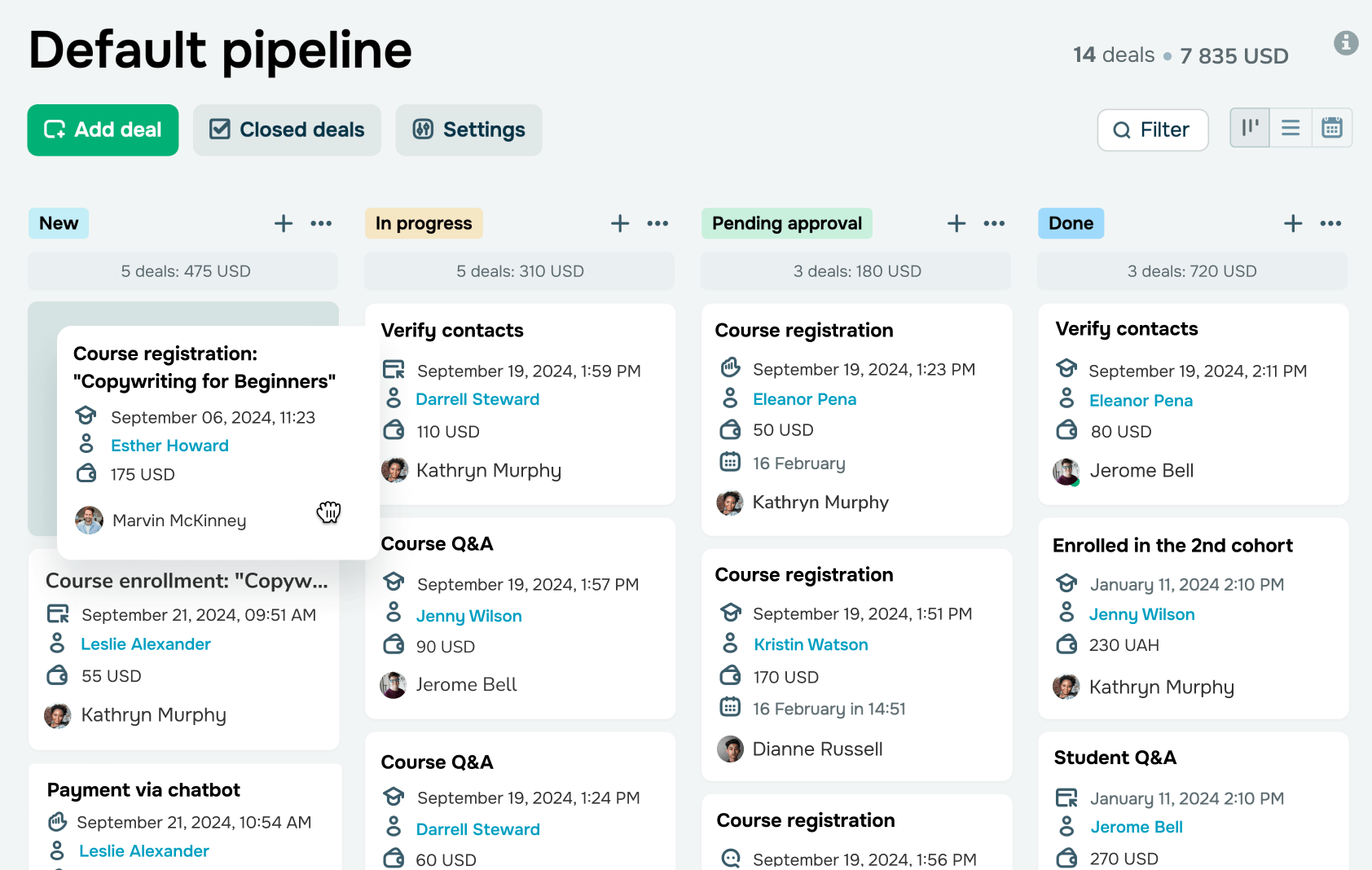 CRM system