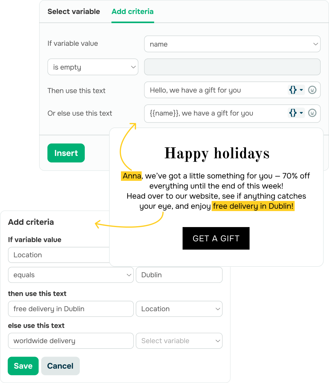 Drive engagement with personalized campaigns