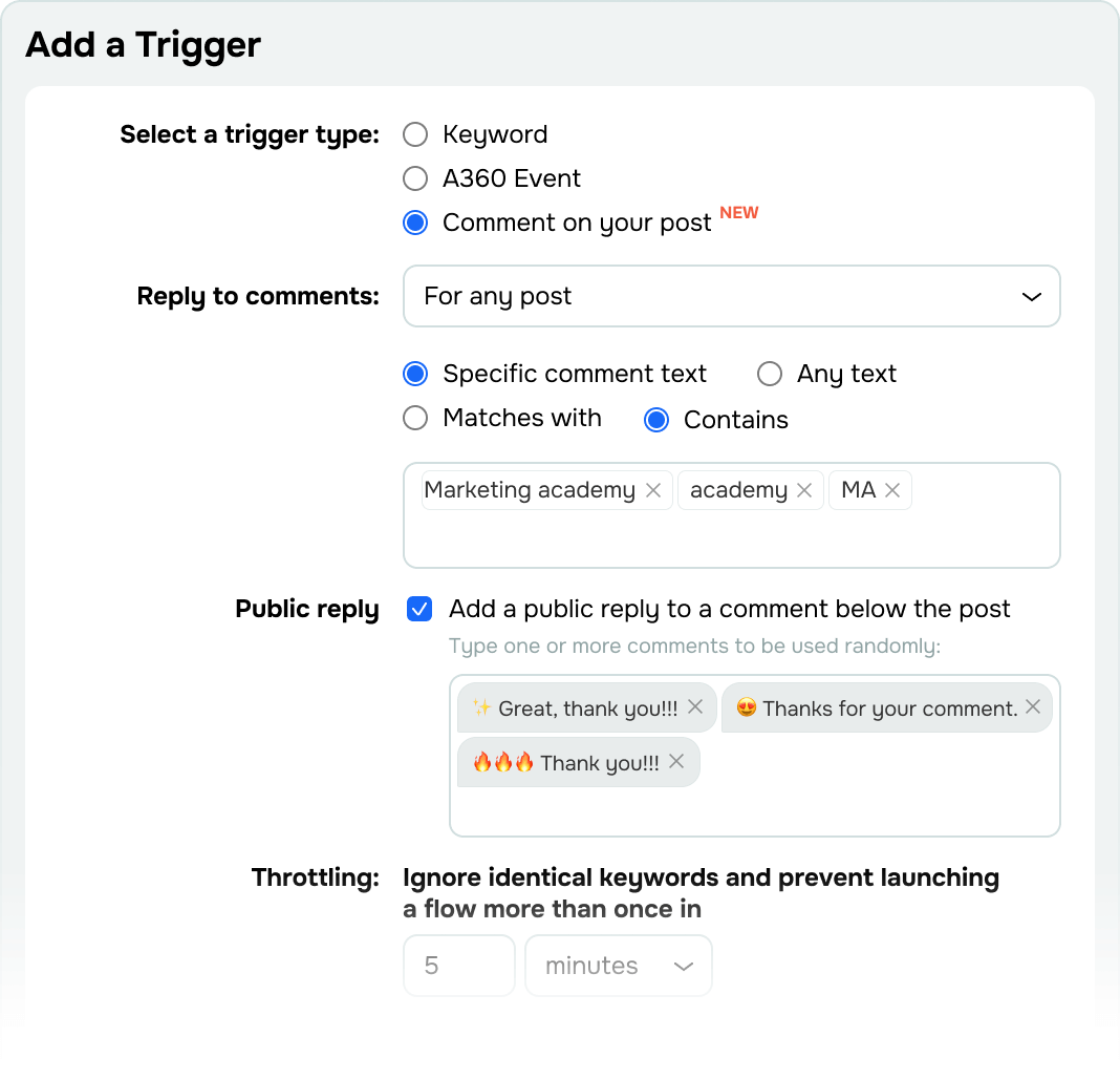 Respond to post comments