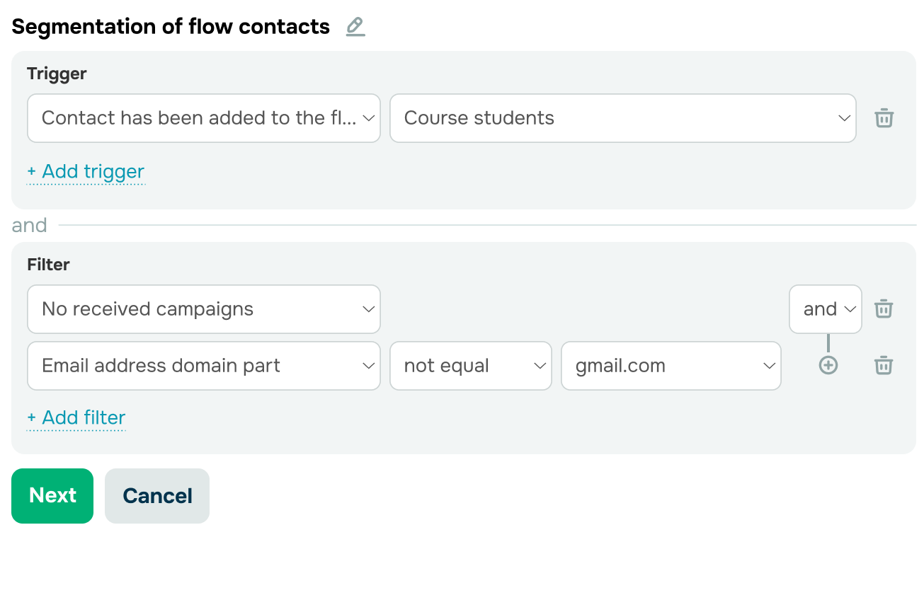 Single out contacts engaged in Automation 360 flows
