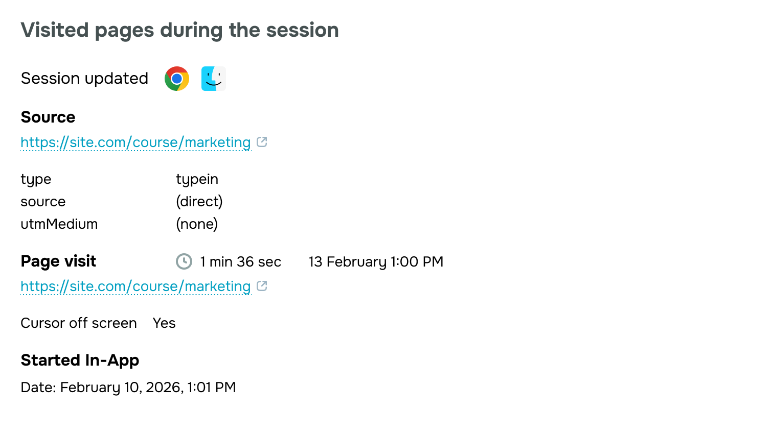 Track contact behavior in your CRM system