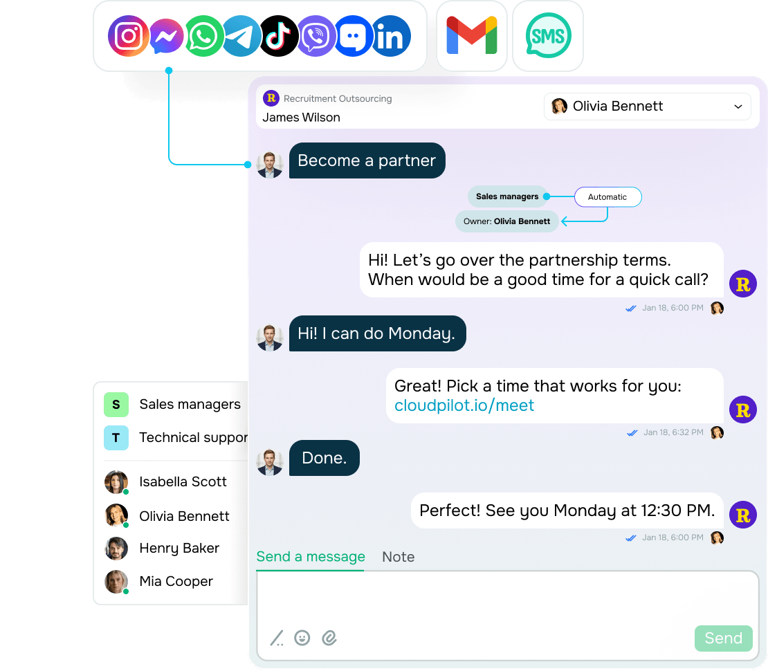 Add LinkedIn to your messaging stack