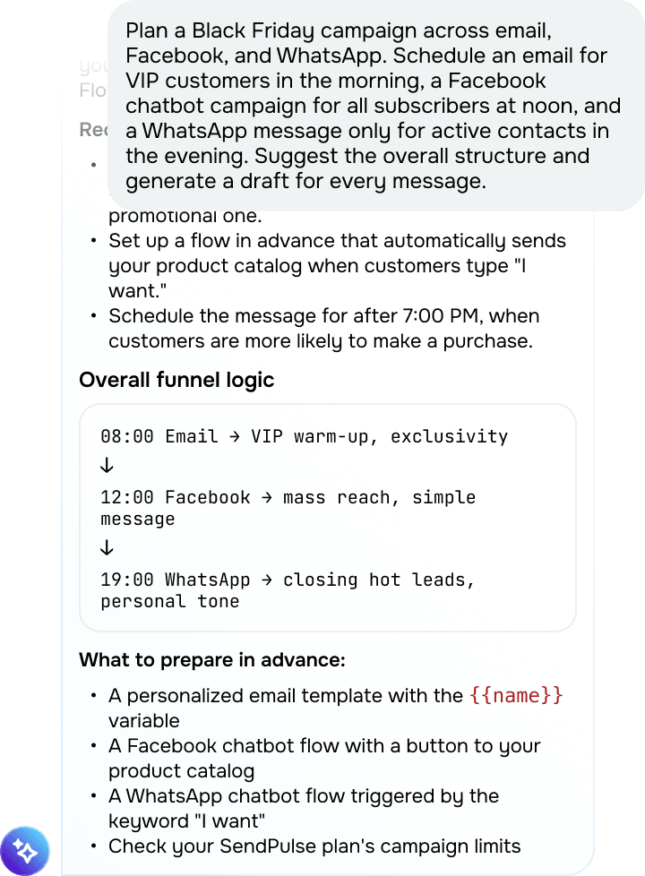 Plan and run multistep workflows