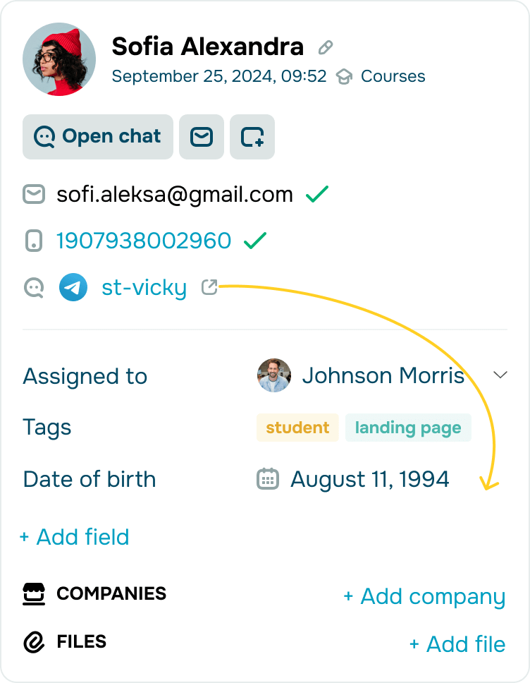 Sales and marketing automation