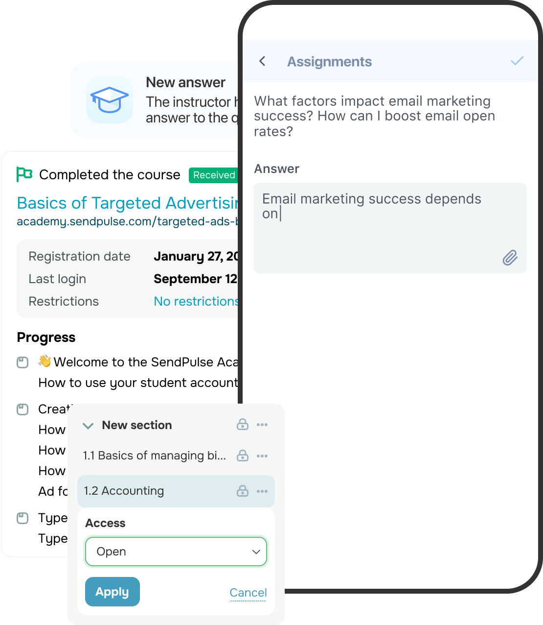 User-friendly learning experience