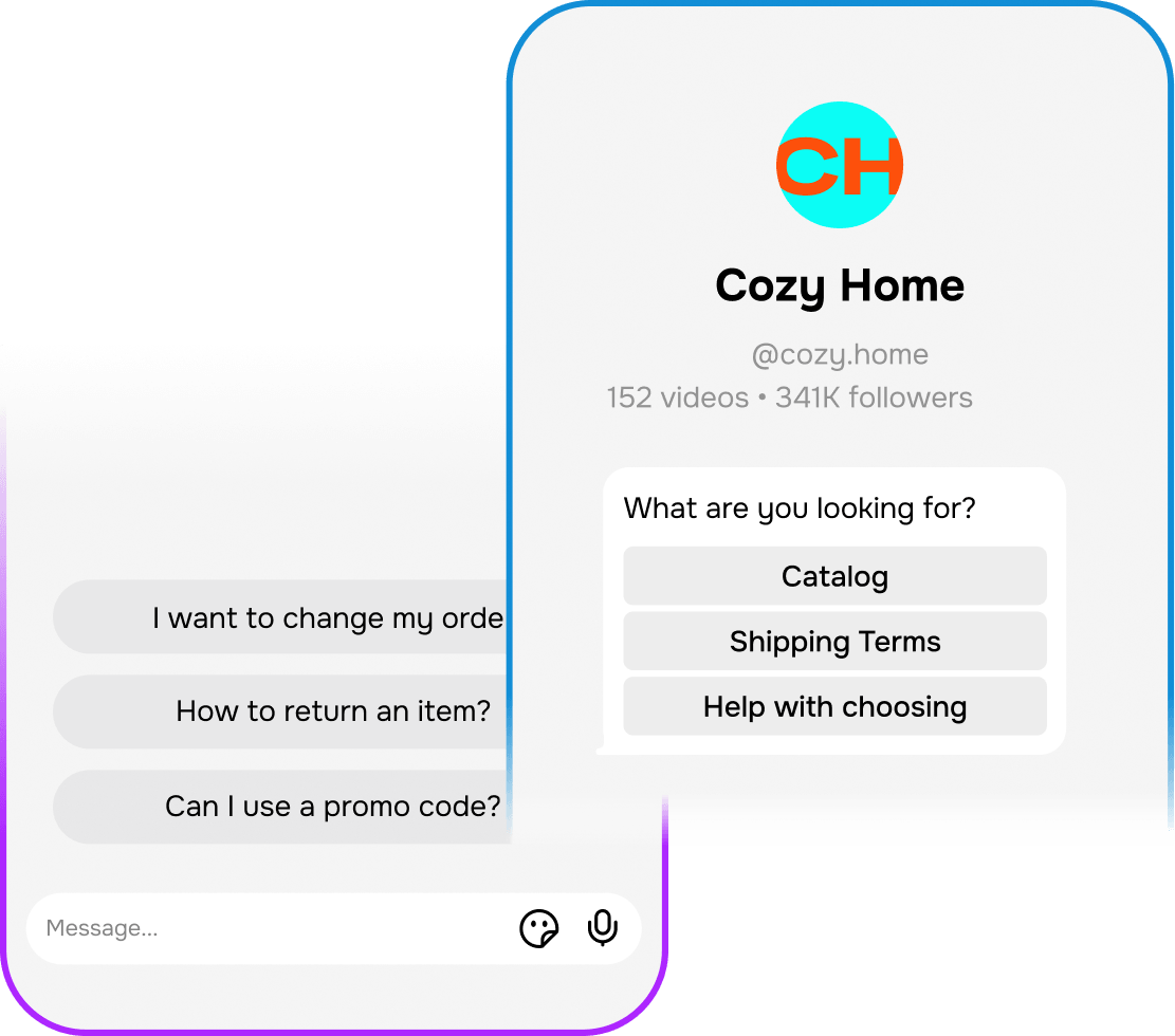 Spark conversations with your TikTok chatbot