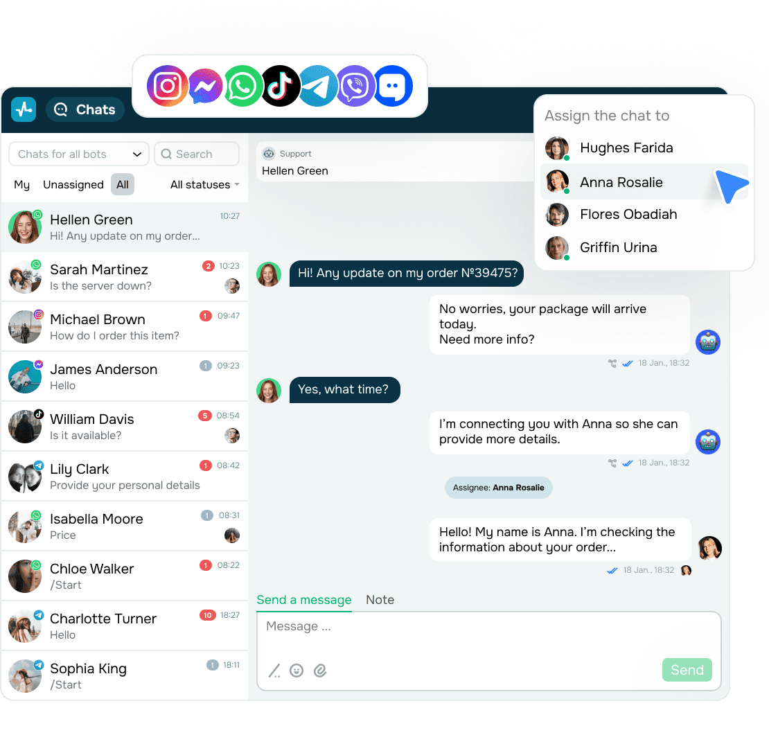 Route every message to a shared inbox