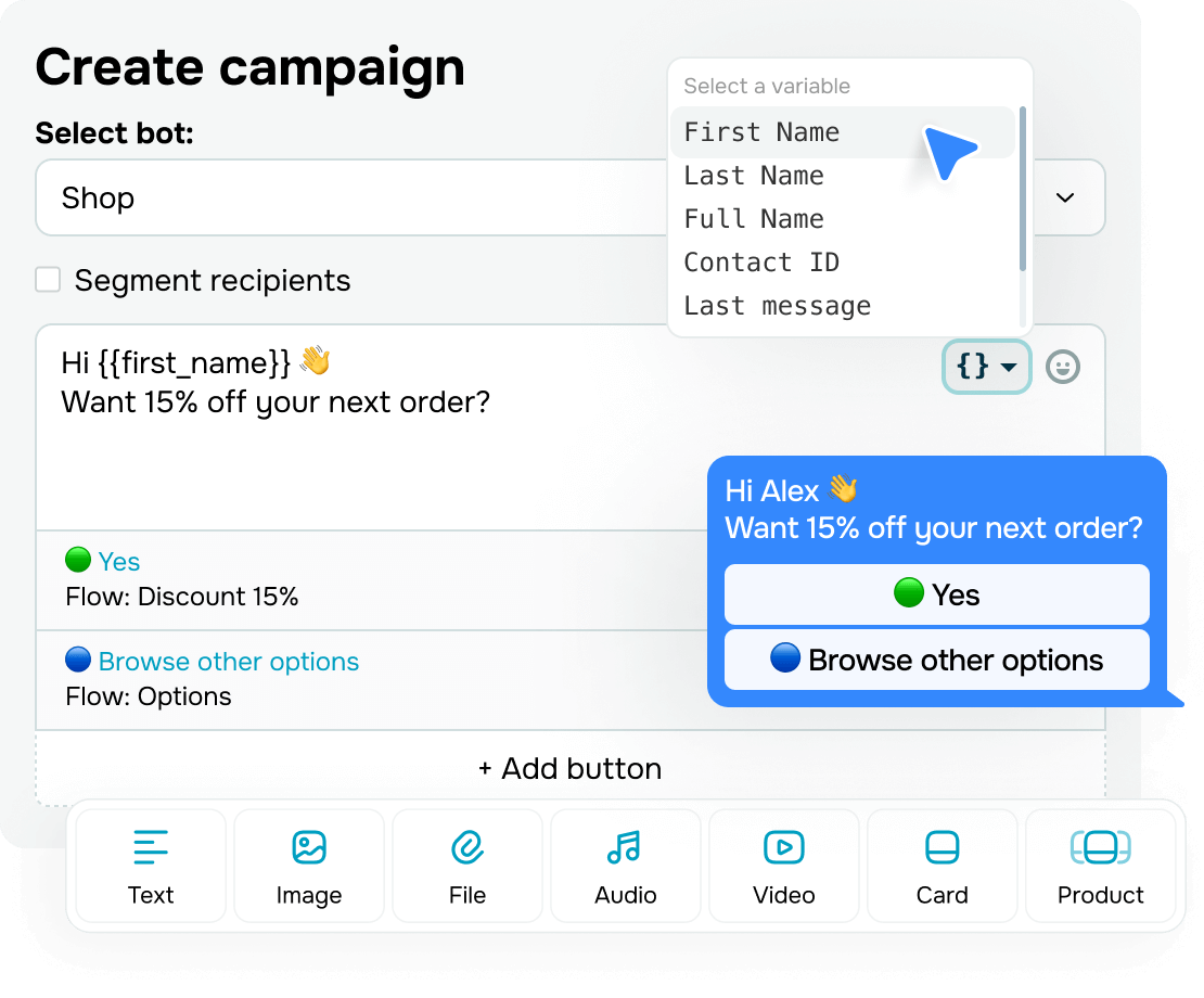 Personalize every message with AI
