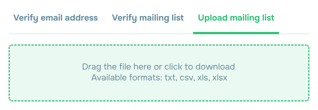 Mailing list verification
